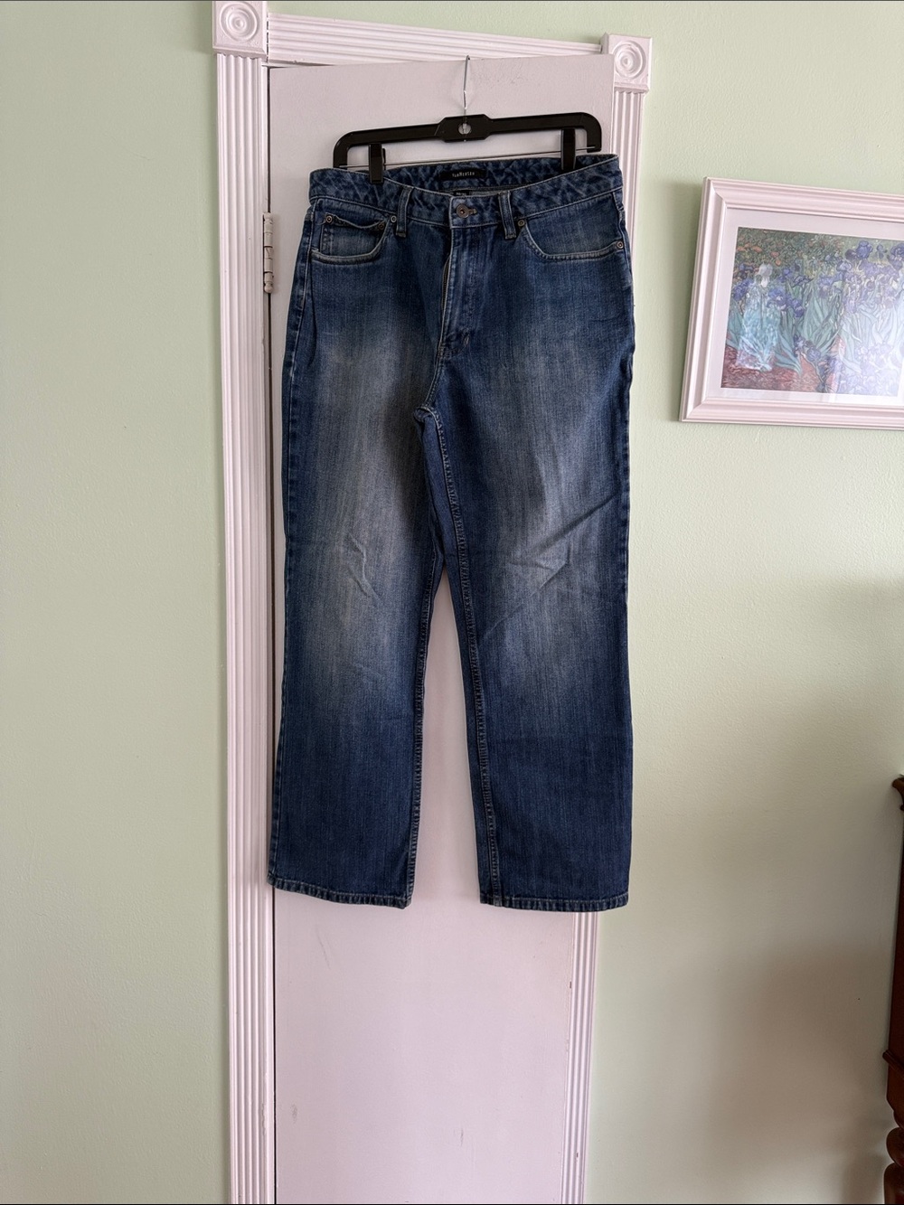 Van Heusen Men's Dark Blue Straight Jeans